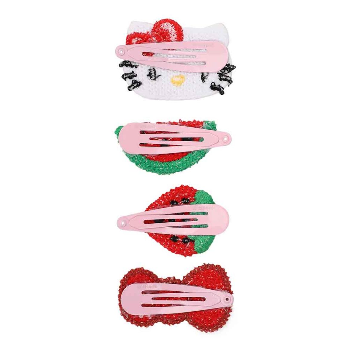 Hello Kitty 4-pc Crochet Hair Clip Set