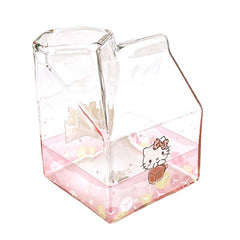 Hello Kitty Kawaii Glass Milk Carton Cup