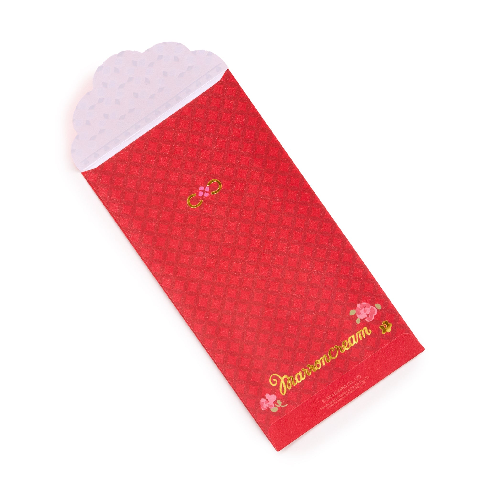Marron Cream 8-pc Vertical Enclosure Envelopes (Red)