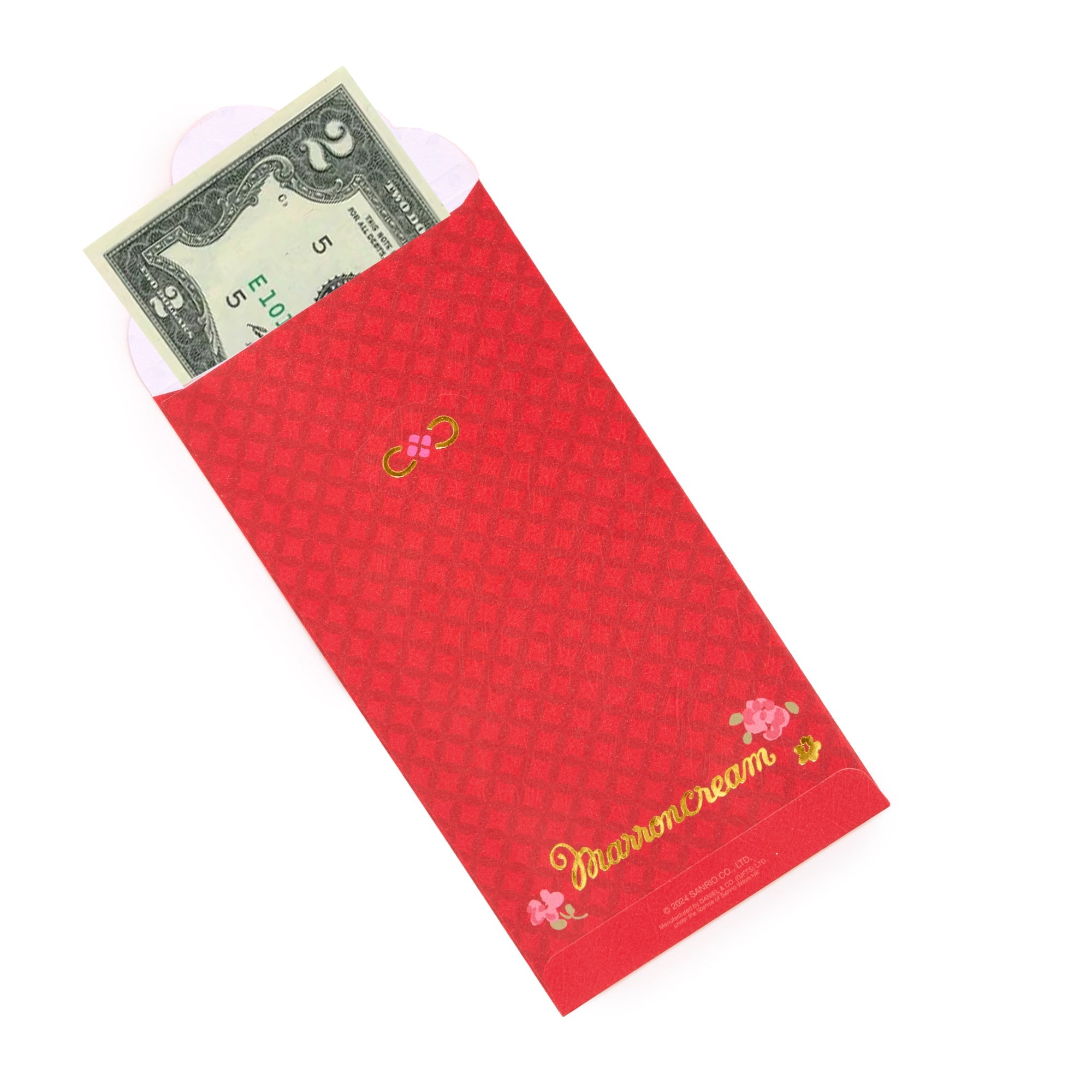 Marron Cream 8-pc Vertical Enclosure Envelopes (Red)