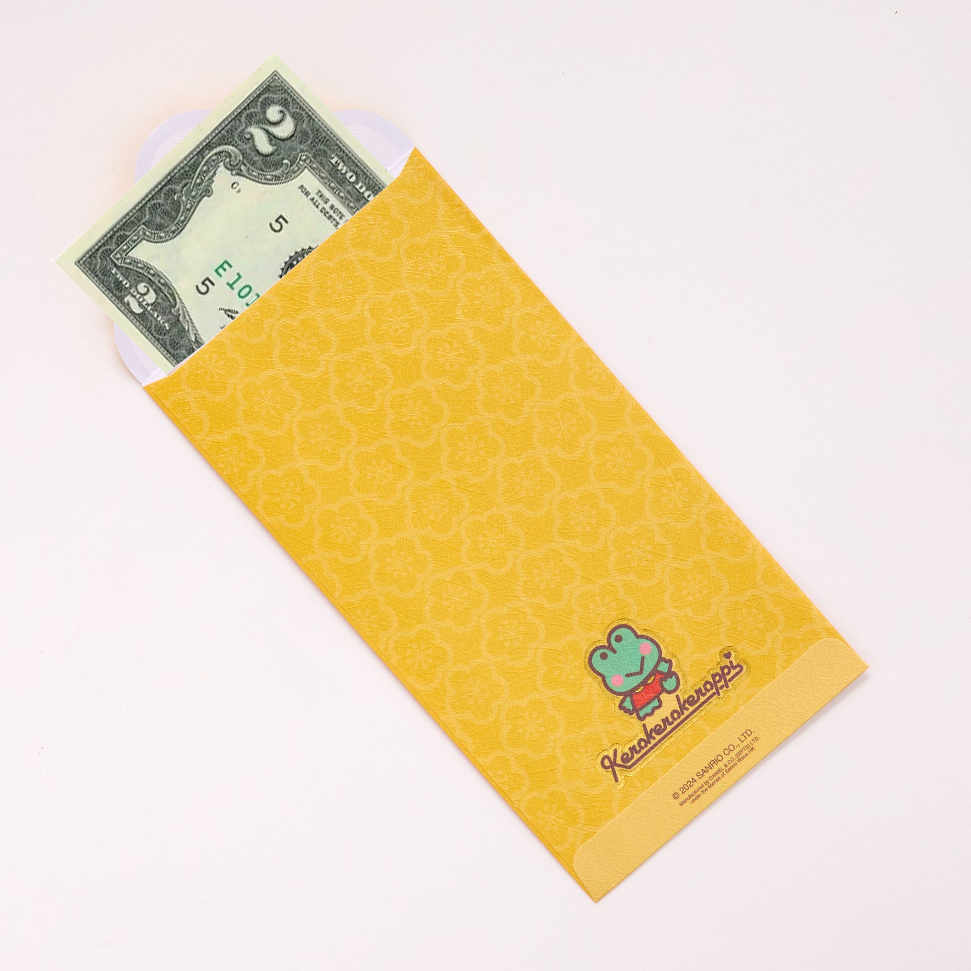 Keroppi 8-pc Vertical Enclosure Envelopes (Gold)