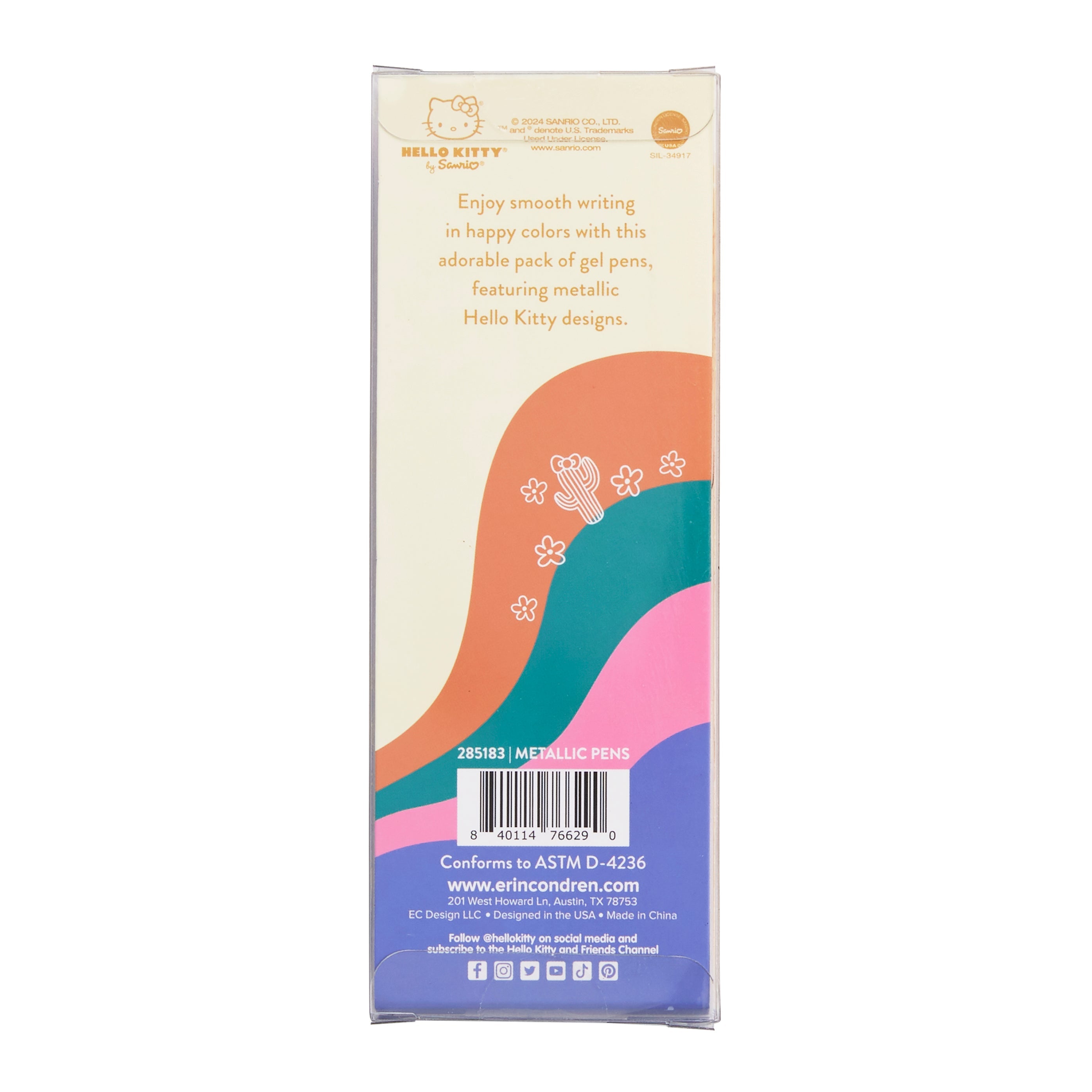 Hello Kitty x Erin Condren Gel Click Pens (Set of 5)