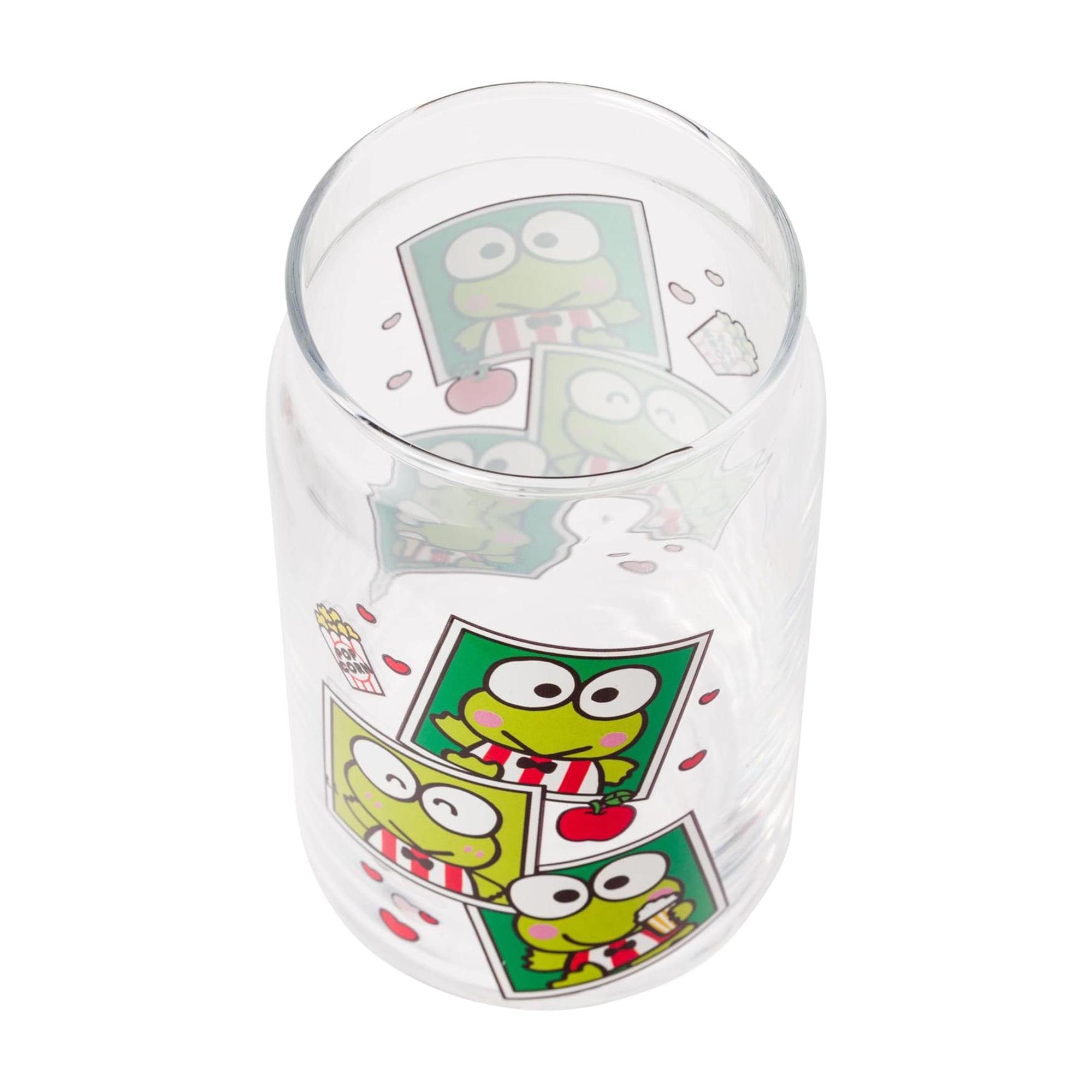 Keroppi Snacks Bamboo Lidded Glass Tumbler