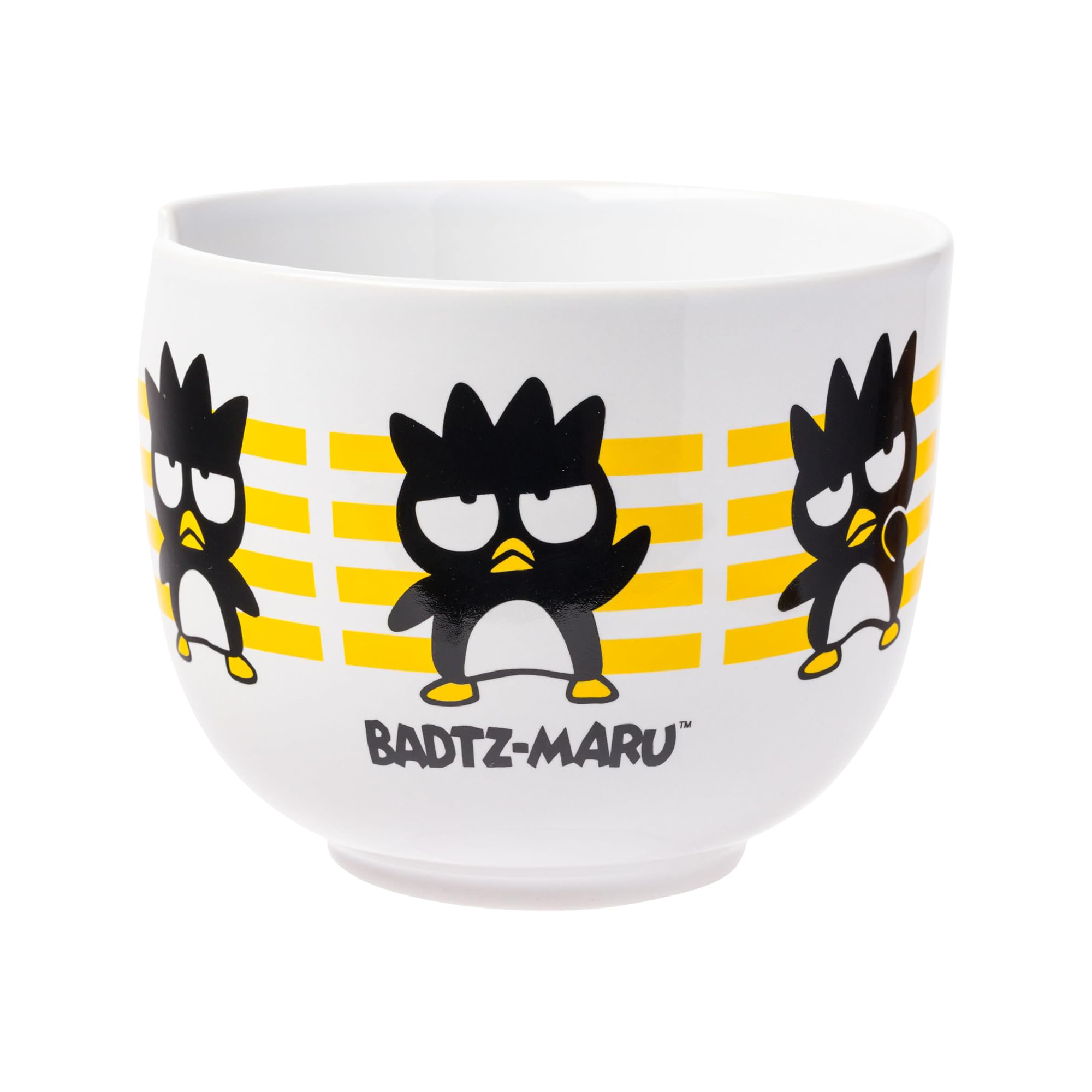 Badtz-maru Ceramic Ramen Bowl and Chopstick Set (Stripes)