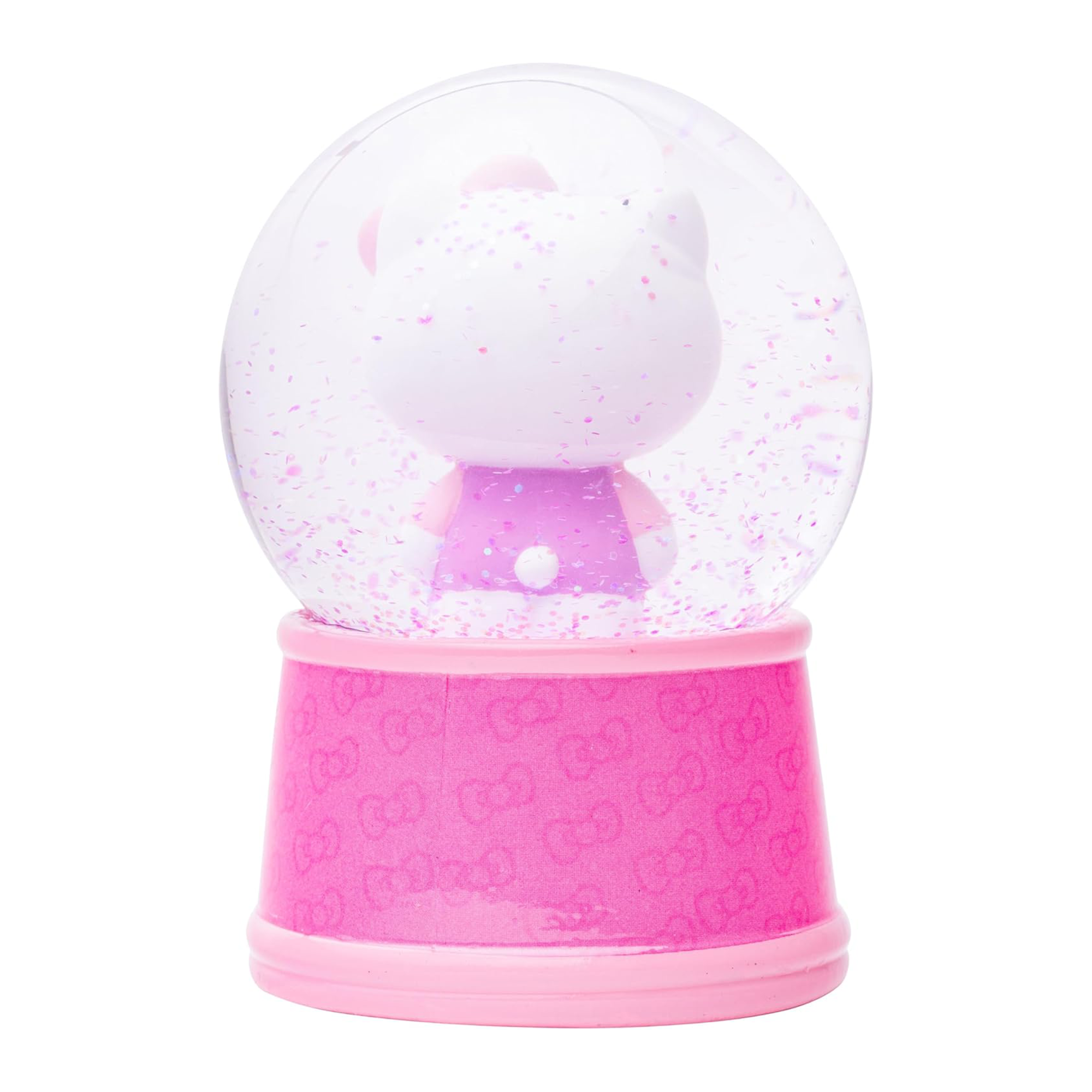 Hello Kitty Pink Glitter Snow Globe