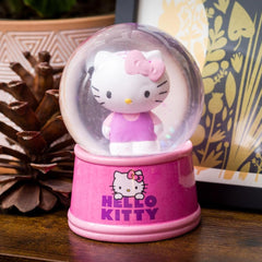 Hello Kitty Pink Glitter Snow Globe