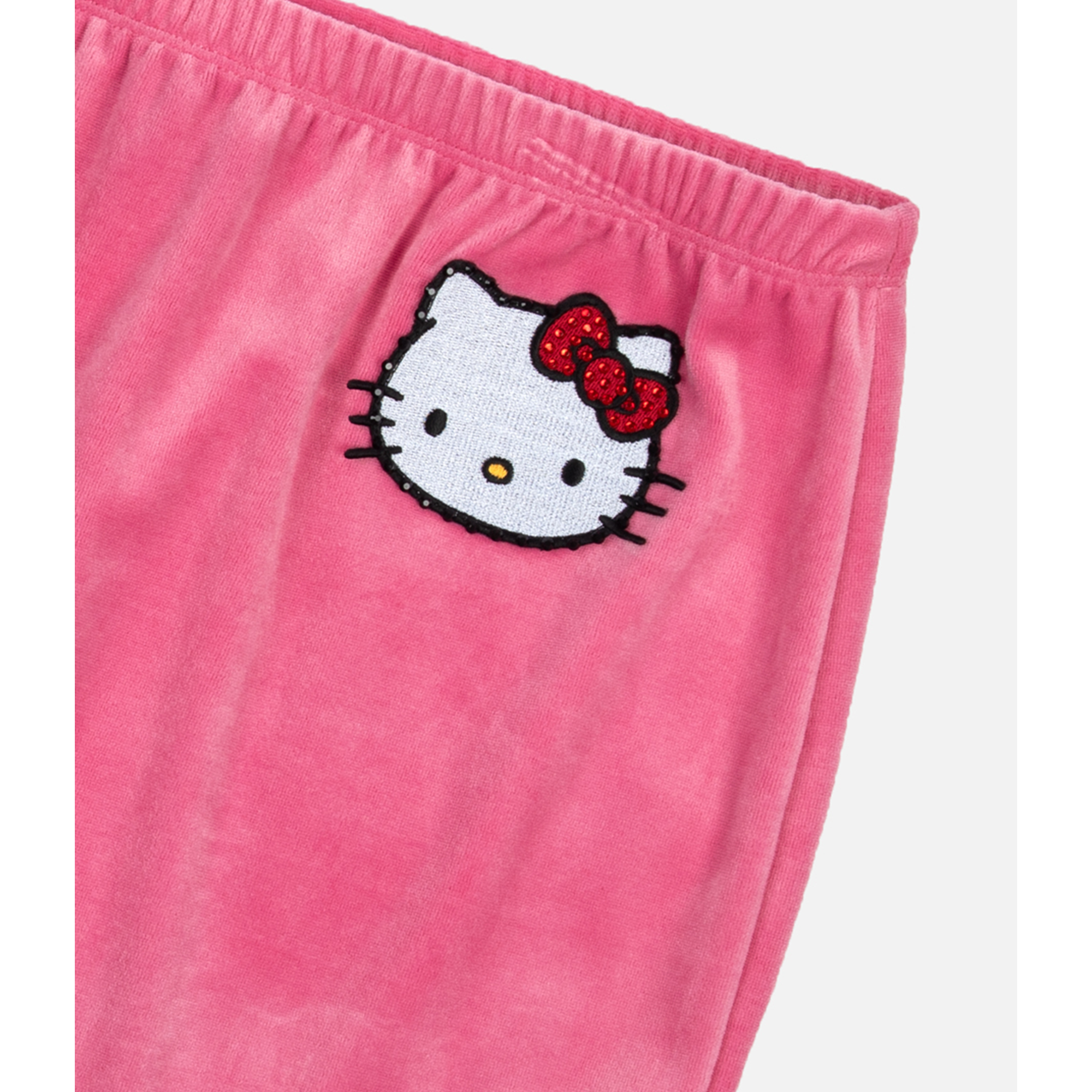 Hello Kitty x Dumbgood Pink Velour Mini Skirt (50th Anniv.)