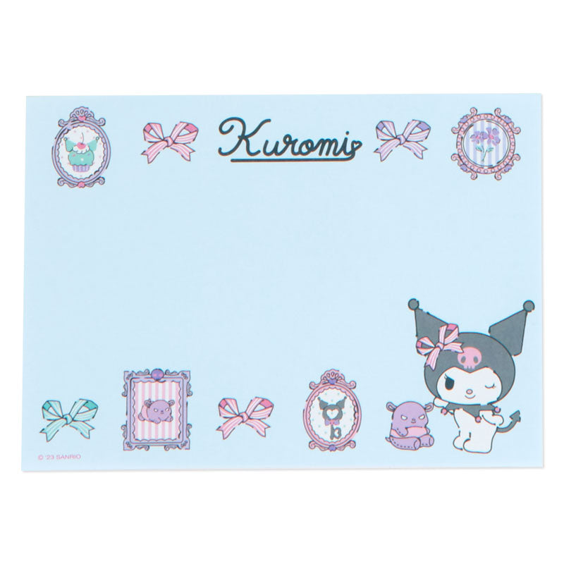 Kuromi Memo Pad & Sticker Set