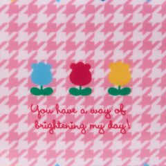 Hello Kitty Zipper Pouch (Floral Houndstooth Series)