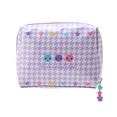 Kuromi Zipper Pouch (Floral Houndstooth Series)