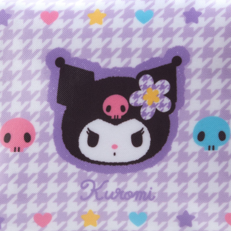 Kuromi Zipper Pouch (Floral Houndstooth Series)