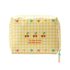 Pompompurin Zipper Pouch (Floral Houndstooth Series)