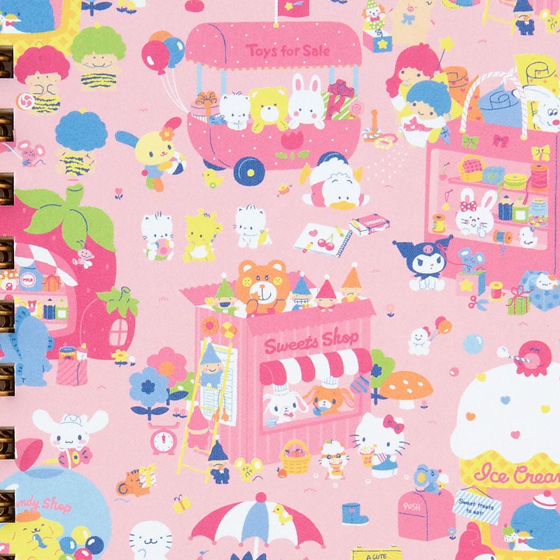 Sanrio Characters Compact Ruled Notebook